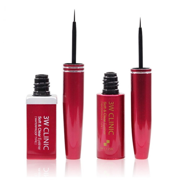 [3W CLINIC] Soft Clear Waterproof Eyeliner - ดูโอ้เซ็ตกันน้ํา