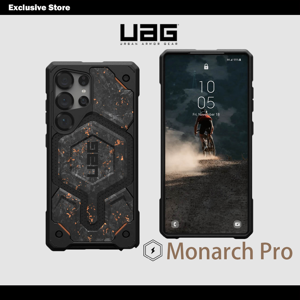 UAG เคส Galaxy S25/ S24/ S23 Ultra รุ่น Forged Carbon Monarch Pro with Magnetic Case