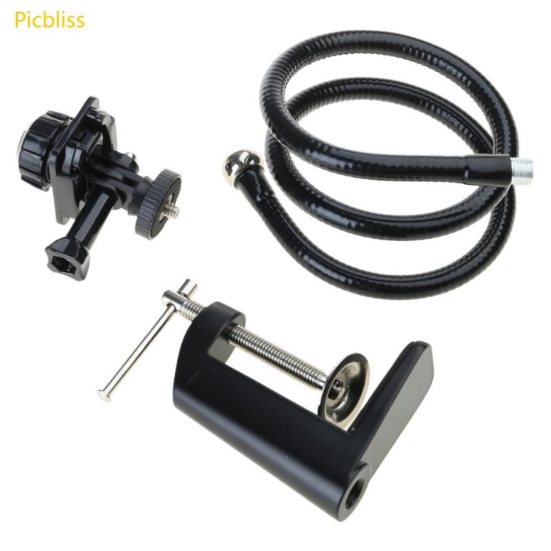 Picbliss Webcam Mount - ขาตั้งโต๊ะแบบยืดหยุ่น Clamp Gooseneck ขาตั้งสําหรับเว็บแคม C930e C930 C920 C