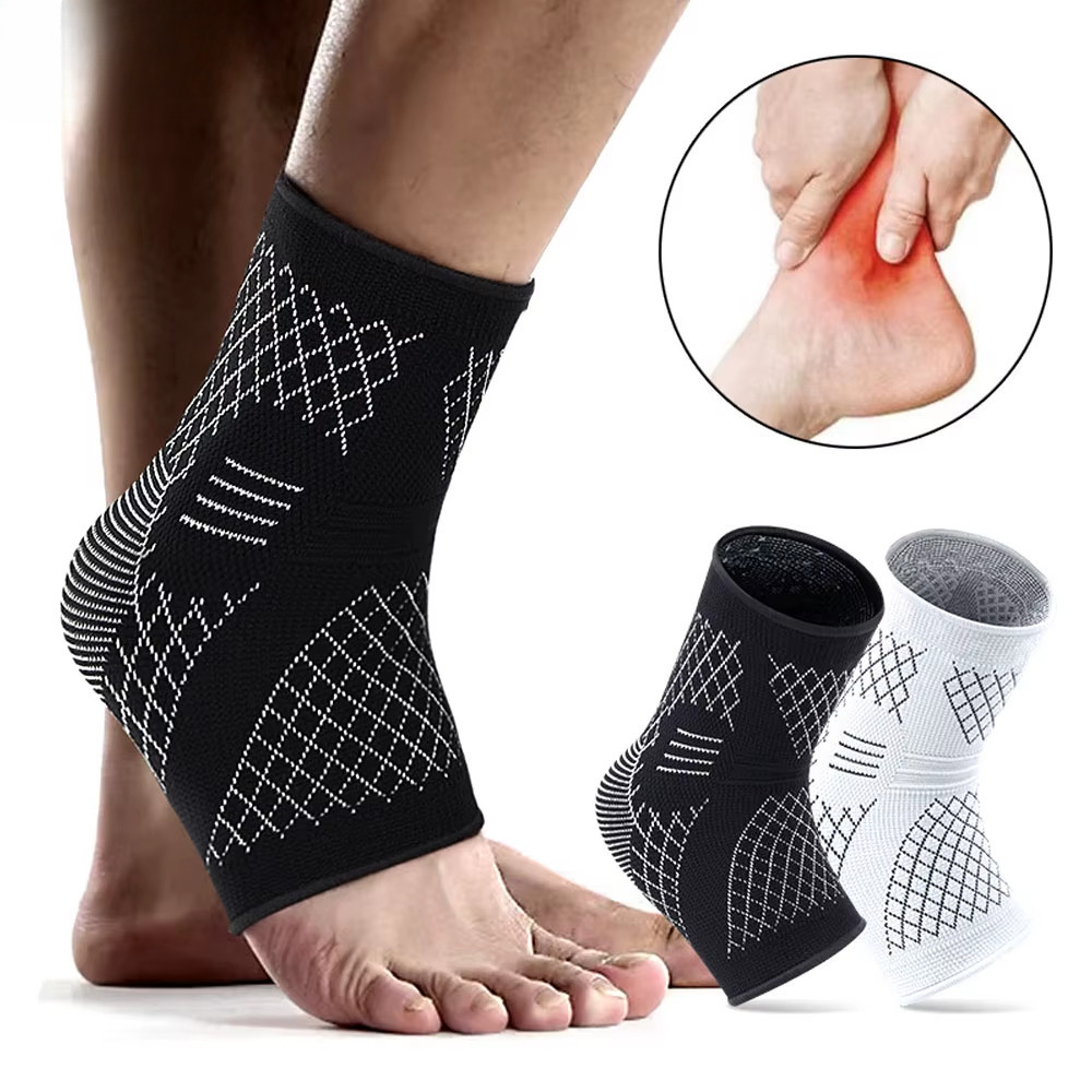 1 Pcs Achilles Tendon Support Brace, Plantar Fasciitis Sock, Ankle Compression Sleeve for Tendonitis