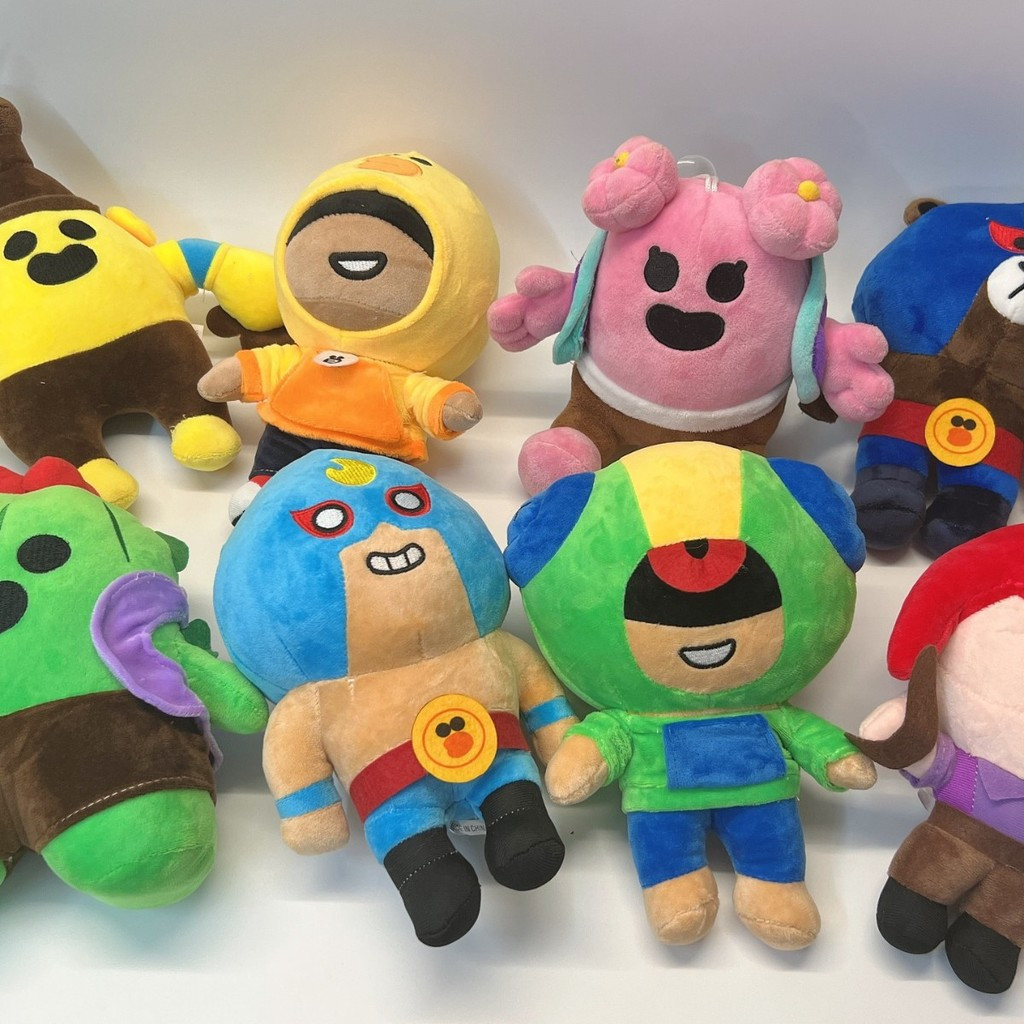 ของเล่นตุ๊กตาการ์ตูน Brawl Stars ตุ๊กตาลีออนส์ ตุ๊กตาฮีโร่ ของเล่นเกม ของขวัญสำหรับเด็ก BGEE