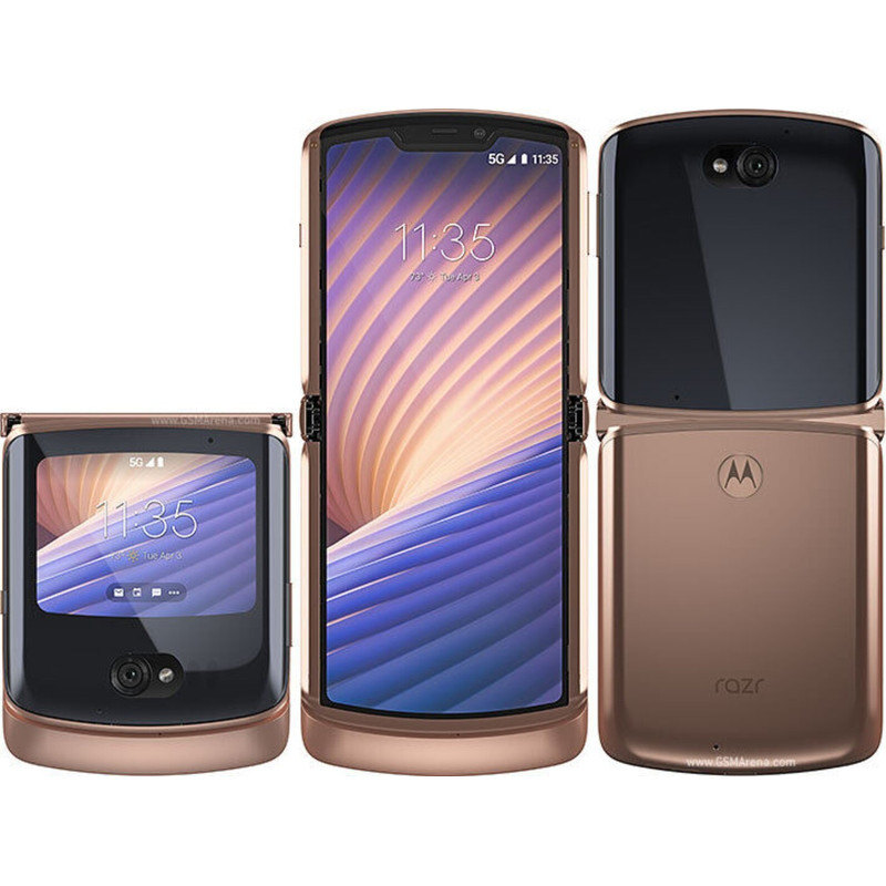 Motorola Moto Razr 5G XT2071 48MP 256GB ROM โทรศัพท์หน้าจอพับสมาร์ทโฟน Android