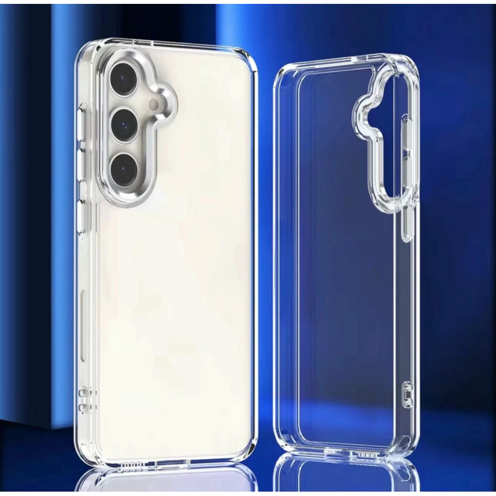 เคสหลังแข็งขอบใส สำหรับ Samsung A06 A16 A26 A36 A56 S24FE A55 A05S A54 S24Ultra S23FE A35 A25 A13 A23 S25Ultra
