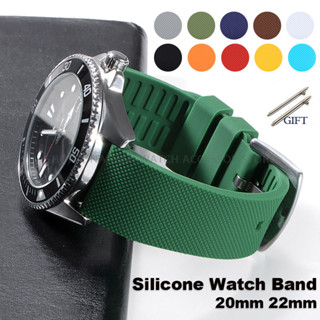 สายนาฬิกาซิลิโคนสากล 20 มม.22 มม. Quick Release วาฟเฟิลที่มี…