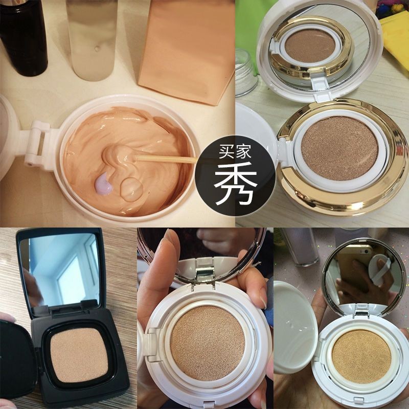 Diy โฮมเมด Air Cushion bb ครีมกล่องเปล่าพัฟฟองน้ํา cc ครีม Liquid Foundation บรรจุขนาดเล็กกล่องเปลี่