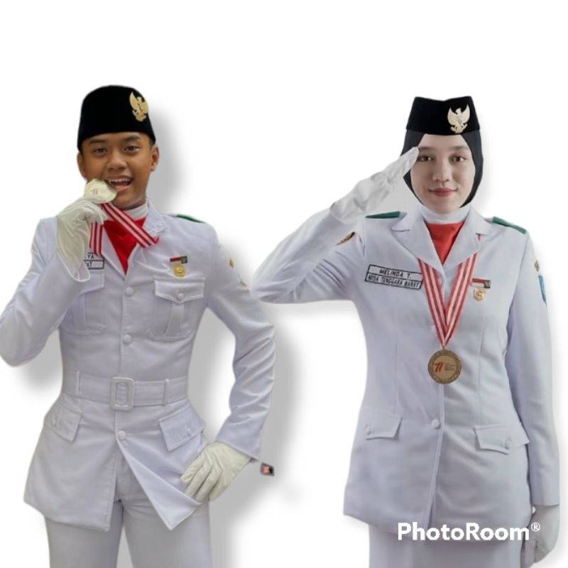 B13 baju_paskibra_top_men_women PREMIUM UNIFORM