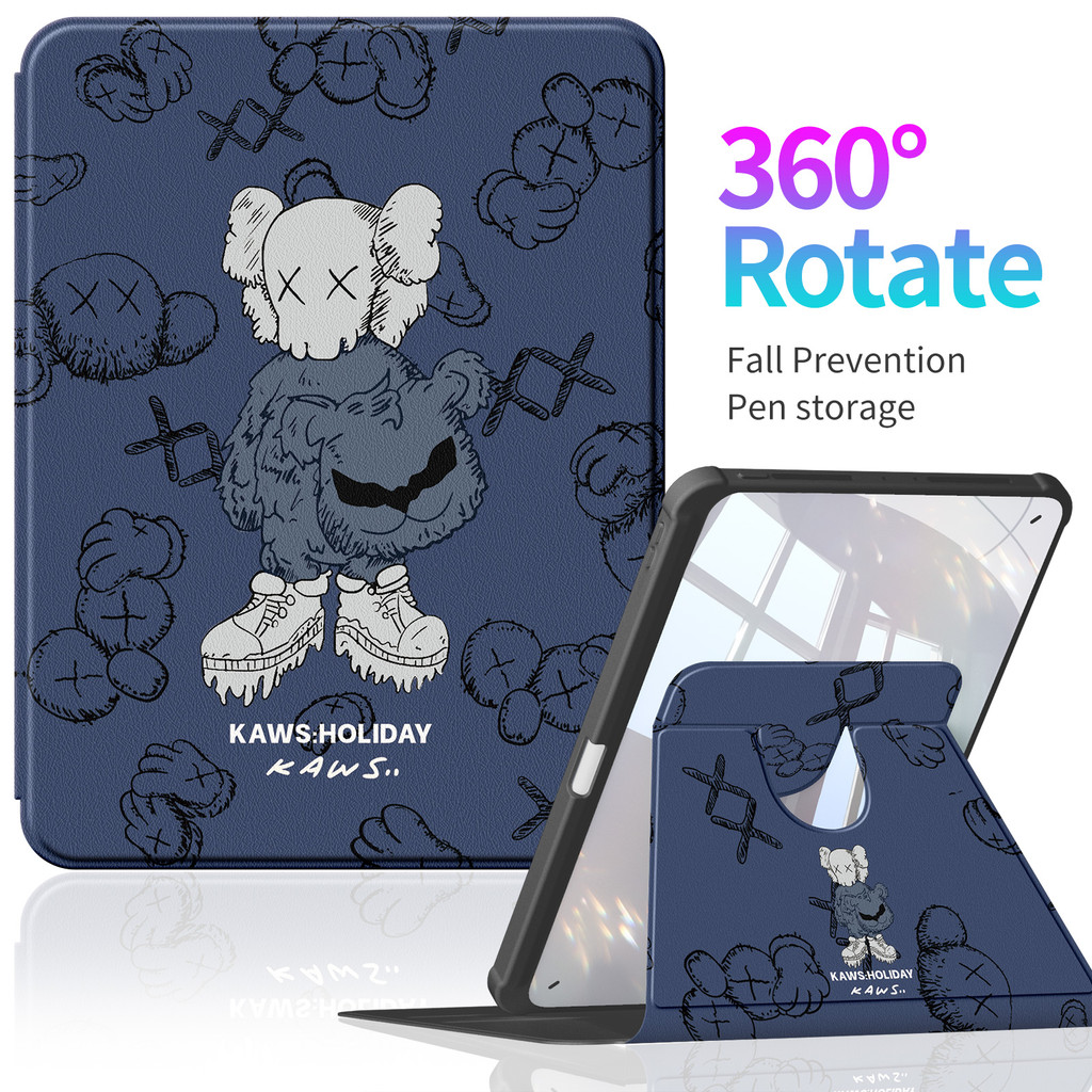 Blue skull Apple Case สําหรับ iPad 10.9/10.2/9/10th Air5/4 11" Air5/4 Pro 2024 iPad Air 2024 13" iPad Pro 2024 13" iPad Air 2025 13" iPad Pro 5th/6th 12.9" iPad m