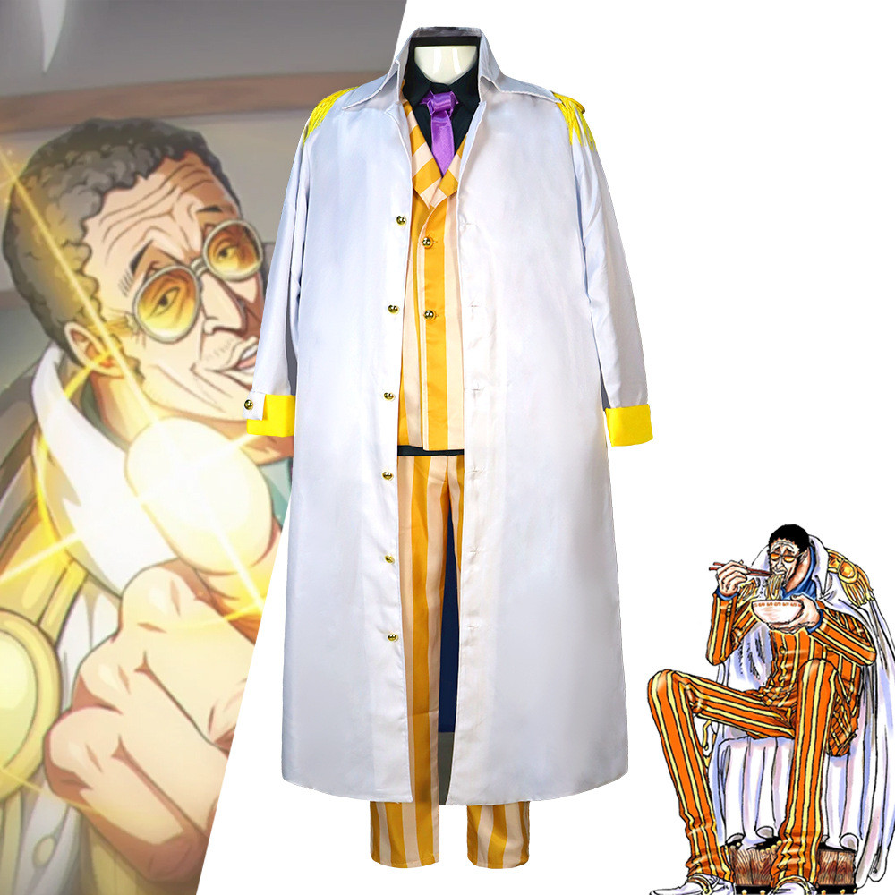 ONE PIECE Admiral Kizaru Borsalino คอสเพลย์เครื่องแต่งกาย Justice Navy