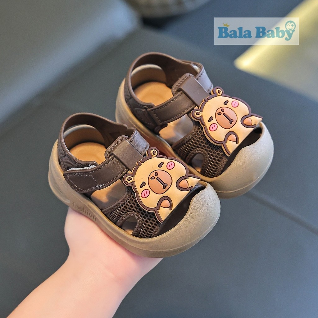 ใหม่ รองเท้าเด็ก รองเท้าหัดเดินเด็ก ลายคาปิบาลา ระบายอากาศ พื้นกันลื่น อายุ6เดือน-2ปี DDX53 - รูปที่ 5