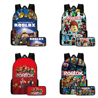 พิมพ์ โรบ็อกซ์ สองชิ้นกระเป๋าเป้สะพายหลังเด็กการ์ตูนอะนิเมะก…