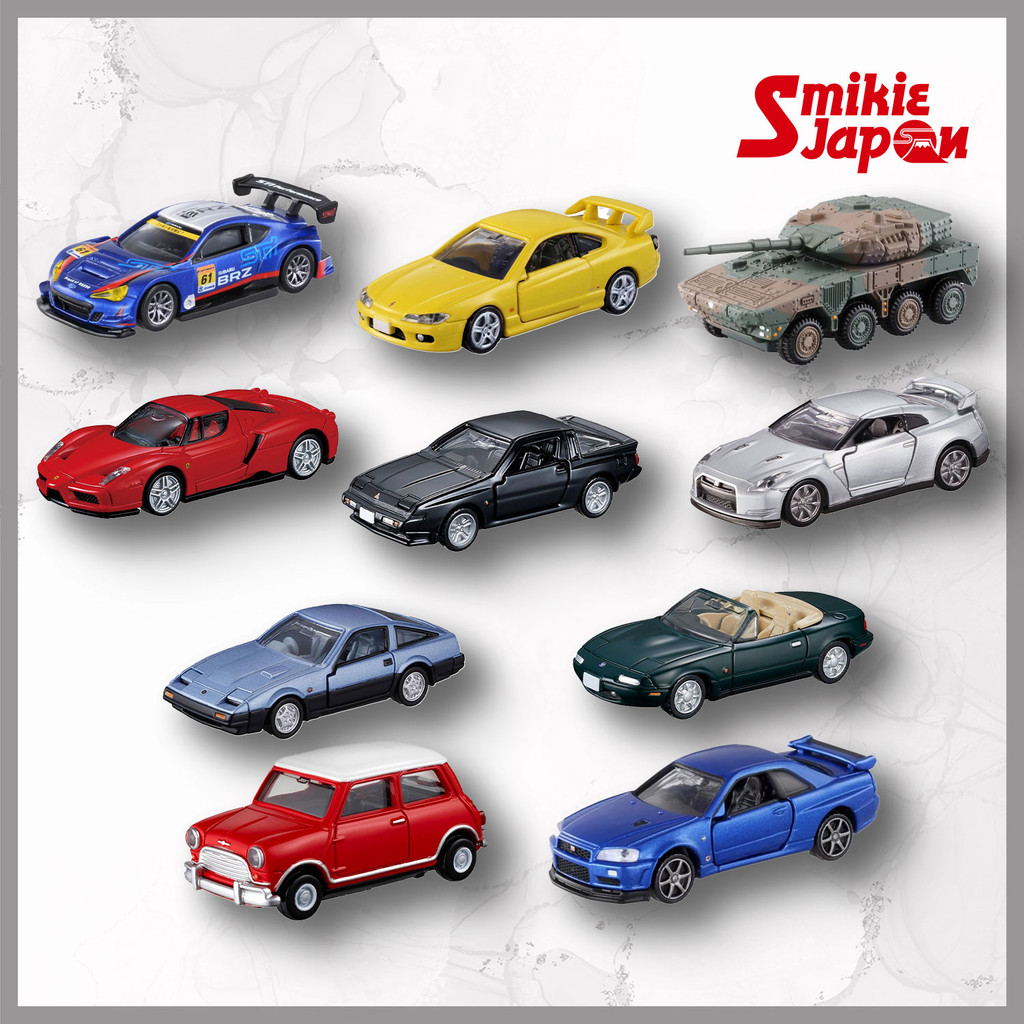 Premium Tomica Series Vehicles Skyline GT-R V-Spec II/Mini /Mitsubishi/Starion/Roadster/Z31 and More
