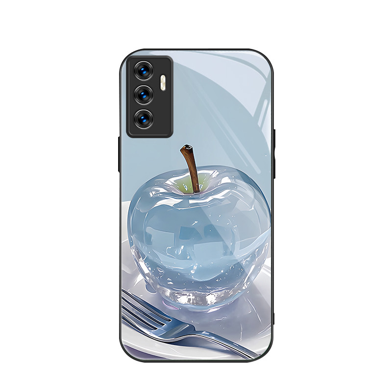 สําหรับ Vivo V23e 5G& Vivo V23e 4G , คริสตัลแอปเปิ้ล, บุคลิกภาพอินเทรนด์, เคสป้องกันโทรศัพท์ป้องกันการตก