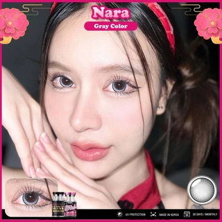 🔥 คอนแทคเลนส์💕ขนาดบิ๊กอาย💕 Nara (Wink) สี : brown / gray