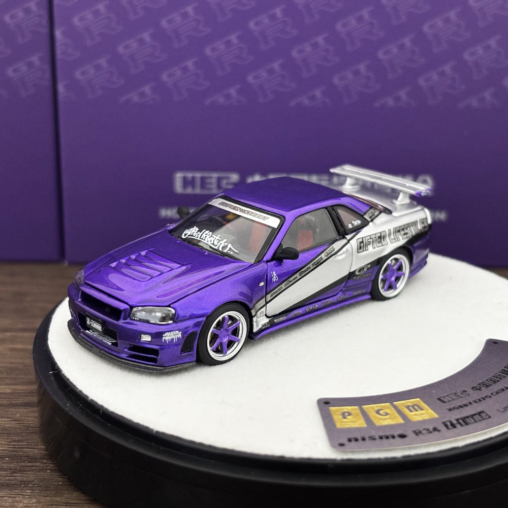 PGM 1:64 GTR R34 Purple – The Gifted HEC Special Edition 2025