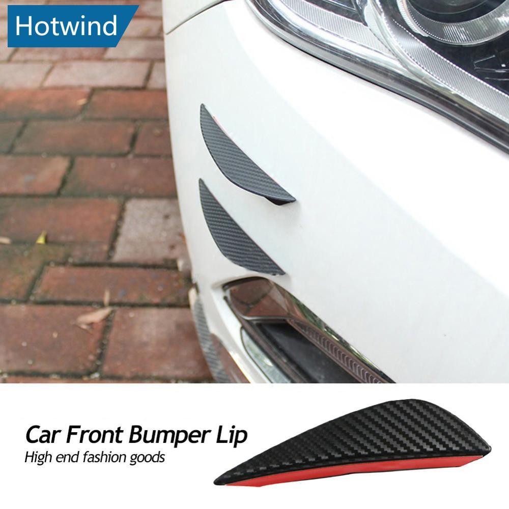 HW 4 ชิ้นรถกันชนหน้า Lip ตกแต่ง Diffuser Shunt Fin Body สปอยเลอร์ Canard Universal Auto ดัดแปลงชิ้นส