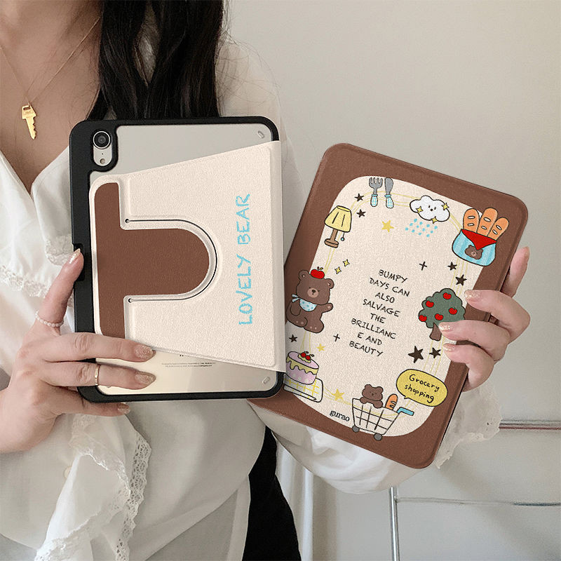 เคสป้องกันสําหรับ Samsung Galaxy Tab A8 ปลอก Tab S6 lite 2024 S10 FE + Tab A7 lite 8.7 นิ้ว S10ULTRA S9 FE + S7+/S8+/S7FE A9 + s10plus 12.4 นิ้ว 360 องศาเปลือกหมุนแท็บเล็ต