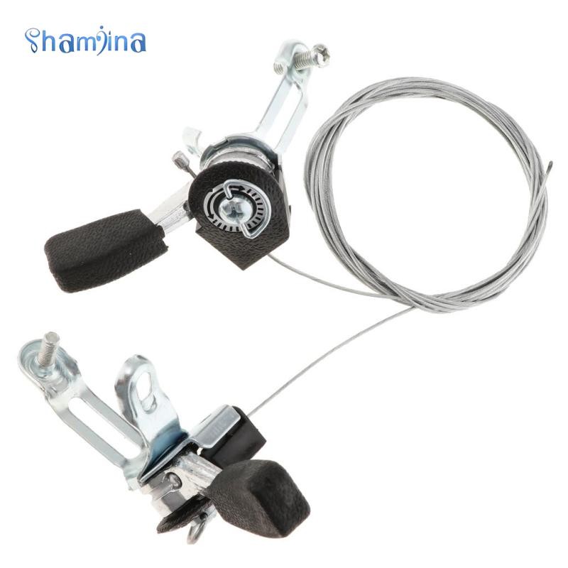 [Shamjina] Thumb Gear Shifter Levers สําหรับ MTB พร้อมสายเคเบิลด้านใน 3x6 / 3x7