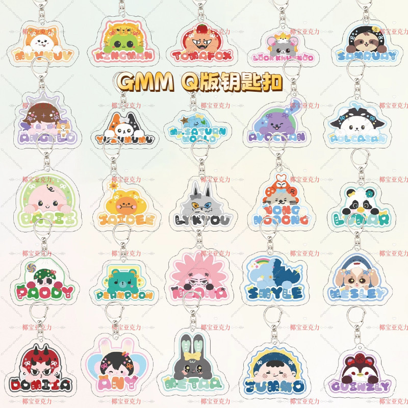 รุ่น GMMQ พวงกุญแจอะคริลิค Jaidee Pondphuwin Perthsanta Gemini รุ่นที่สี่