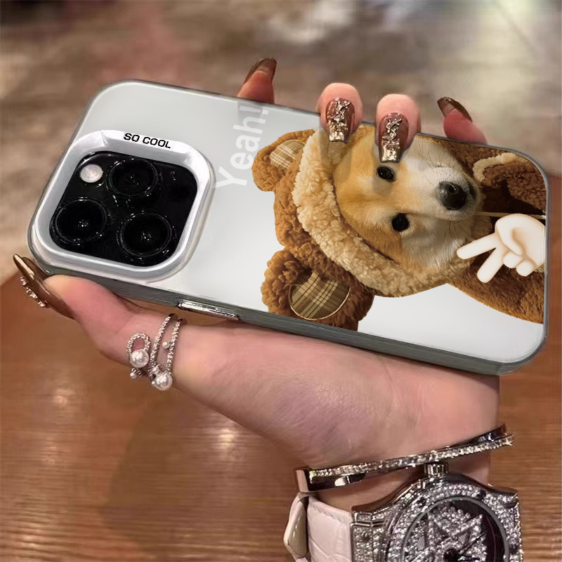 พร้อมส่ง🔥เคสไอโฟน 13 เคสซิลิโคนนิ่ม Fashion Fun Shiba Inu Case For iPhone 16 Pro Max 11 12 13 14 15 