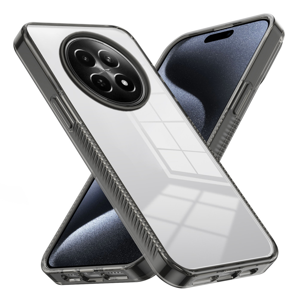 กรณีโปร่งใสสําหรับRealme 13 5G 12X 5G Soft TPU + PC Anti-slip HD Clearฝาครอบโทรศัพท์กันกระแทกสําหรับRealme 12 Pro + 5G
