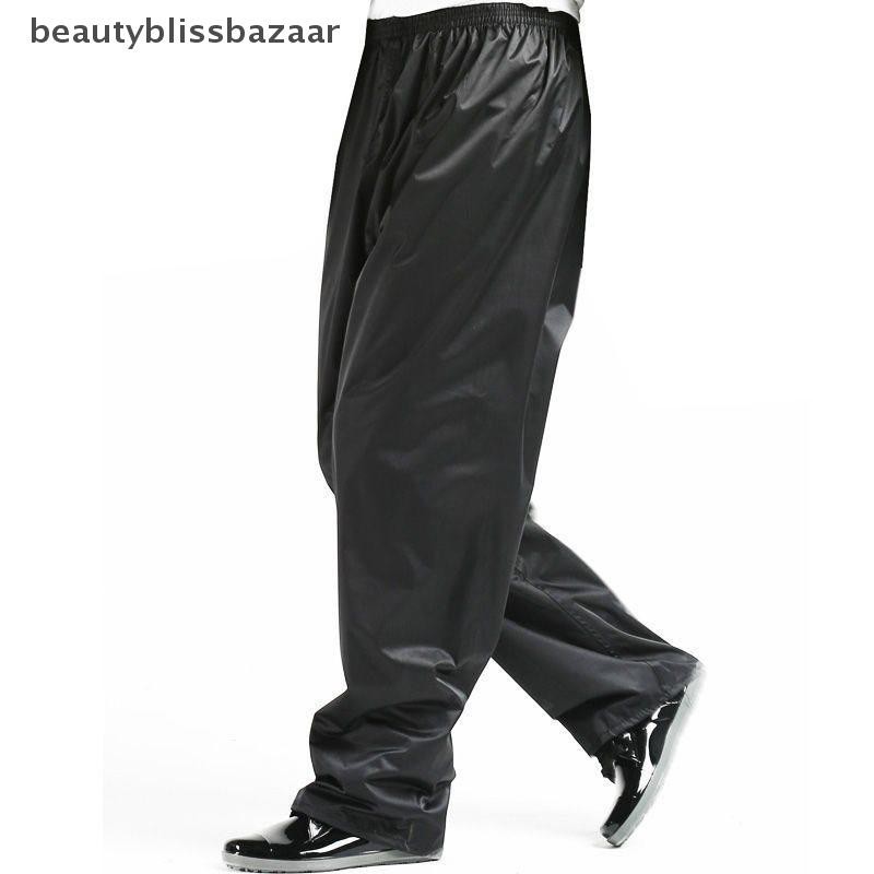 [beautyblissbazaar] รถจักรยานยนต์รถมอเตอร์ไซด์กันฝนกางเกงเดี่ยวกันน้ํา U Nisex ขี่ตกปลาผู้ใหญ่ตกปลากลางแจ้งระบายอากาศสวมกางเกงกันฝน [vn]