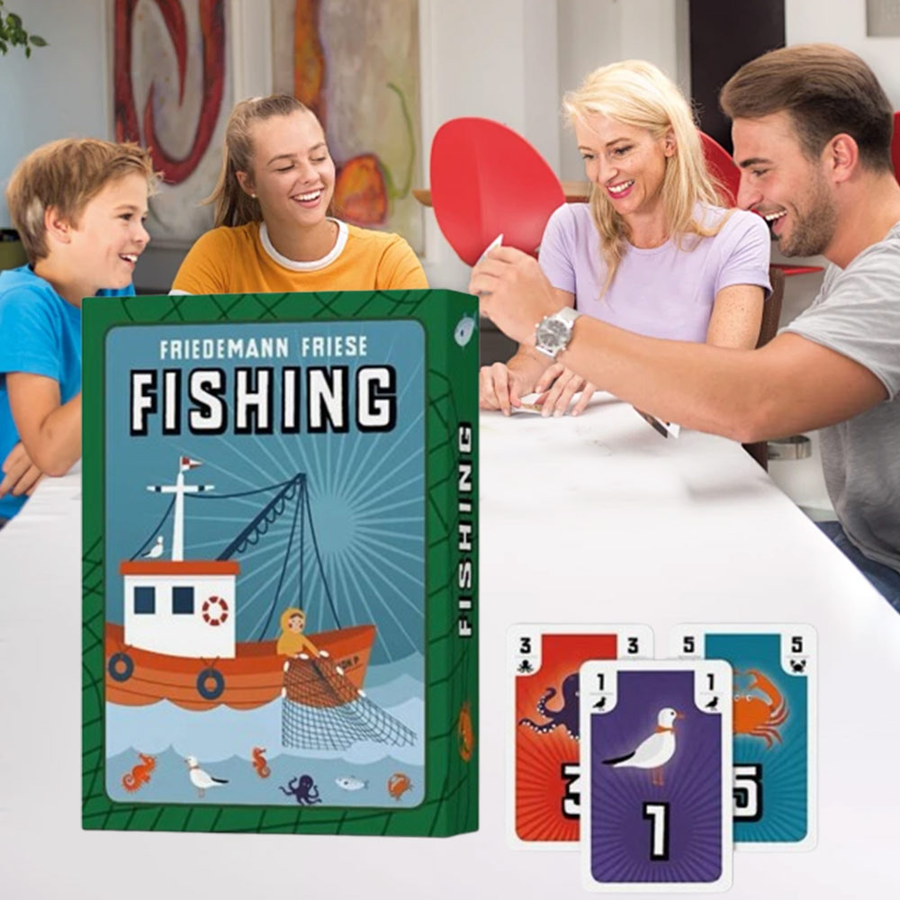 NEW Fishing Game Trick-taking Deck-building Family Board Game Card Game
