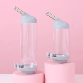 ขวดน้ำอัตโนมัติแขวนกรง 500ml สำหรับแมว หมา หนูแฮมสเตอร์ สัตว์เลี้ยงขนาดเล็ก ทนทาน ไม่รั่ว ใช้ในกรง