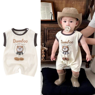 บอดี้สูทเด็กฤดูร้อนแขนกุดเหมาะสมกับชายหญิงแฟชั่นเกาหลี ชุดรอ…