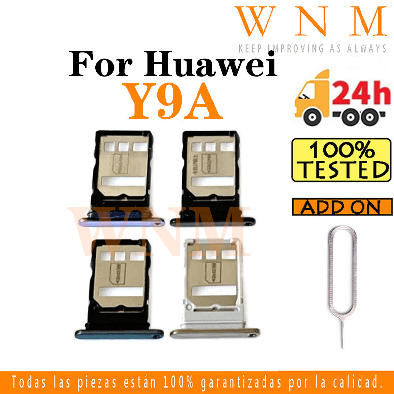 สําหรับ Huawei Y9A FRL-22 FRL-23 ซิมการ์ดถาดซิมการ์ดช่องใส่การ์ดผู้ถือการ์ด Reader SD Slot Adapter อ