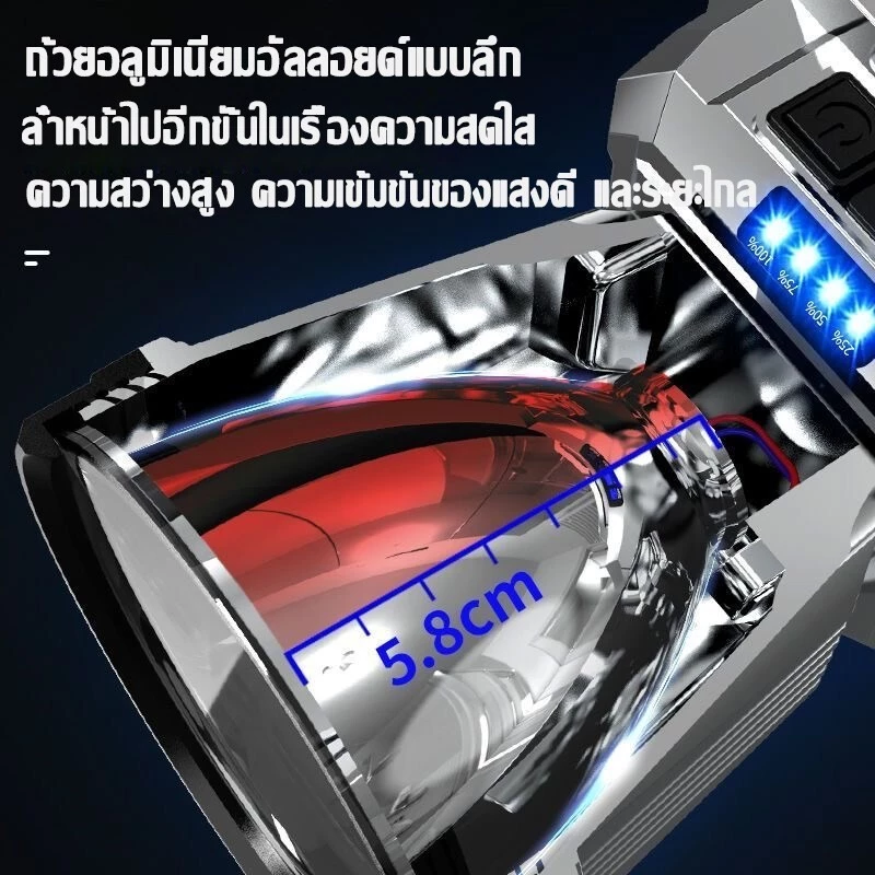 ไฟฉายคาดหัว T998 LED กันน้ำ thumbnail 7