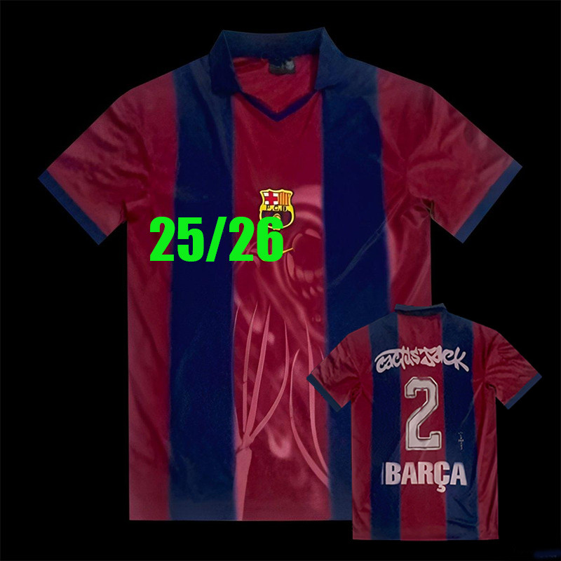 24/25 LAMINE YAMAL Jerseys 24/25 BaRceLona รองเท้าฟุตบอล GAVI PEDRI LEWANDOWSKI RAPHINHA KOUNDE ฟุตบ