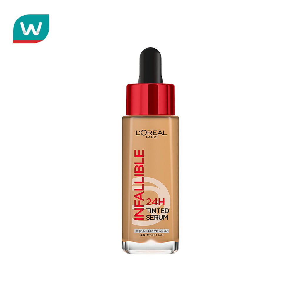L'Oreal ลอรีอัล อินฟอลลิเบิล 24H ทินท์ เซรั่ม 30มล. 5-6 แทน