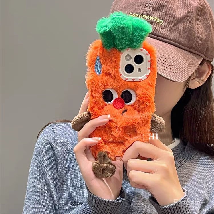 [94% plot Sate] การ์ตูนแครอท Iphone14 15 13เคสโทรศัพท์12/11 /pro/max/ 14plus All-Inclusive xsmax/ 8P