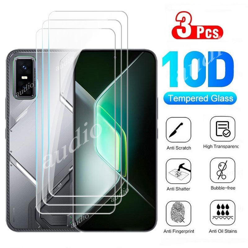 Infinix GT 30 Pro 5G 3 ชิ้นกระจกนิรภัยป้องกันหน้าจอสําหรับ Infinix GT30 Pro 5G ใสป้องกัน Slim ฟิล์มส