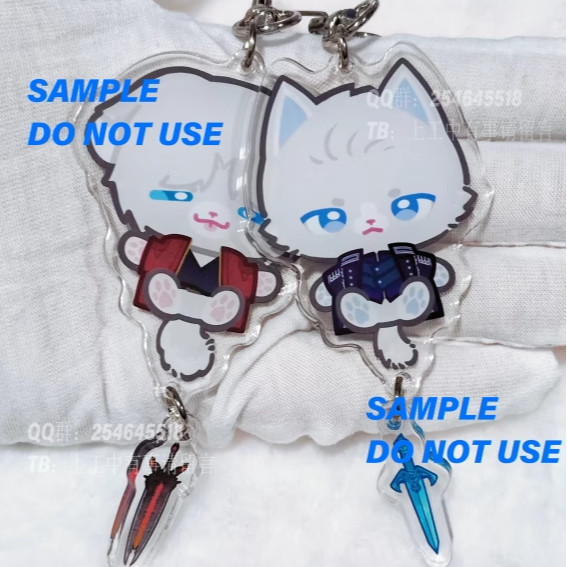 Dante Chain สําหรับกางเกงพวงกุญแจสร้างสรรค์ Man อะนิเมะอะคริลิคพวงกุญแจผู้หญิง Key Holder Devil May 