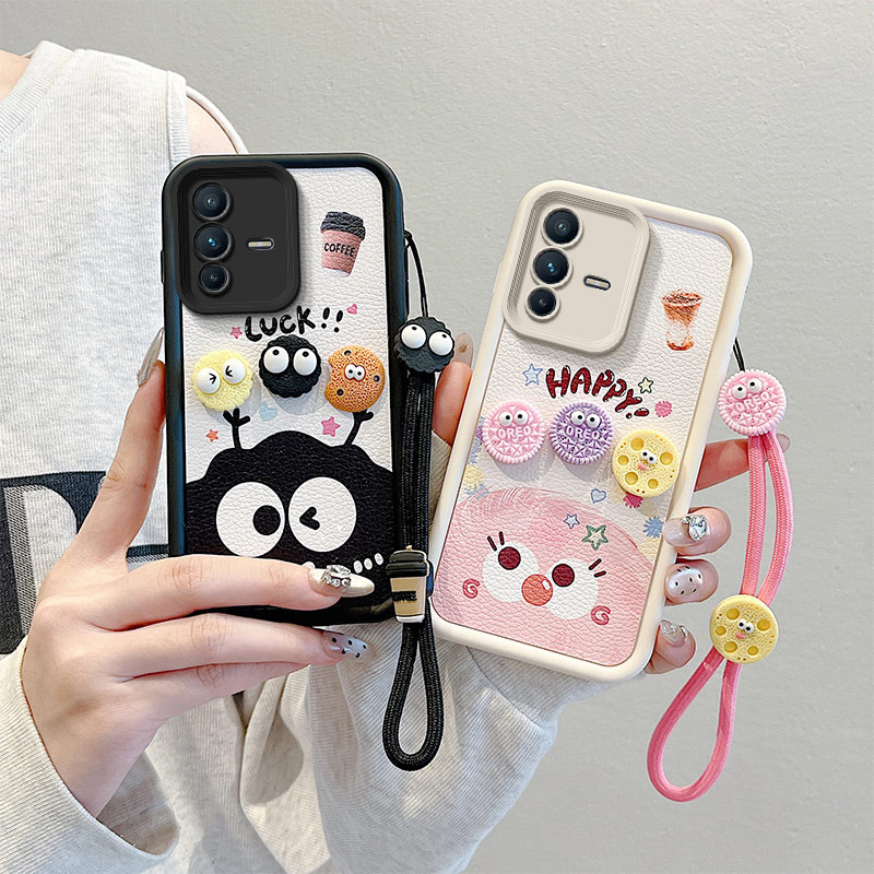 เคส vivo v23 5g เคสโทรศัพท์ลายหนังแฮนด์เมดสําหรับเคส vivo v23 5g