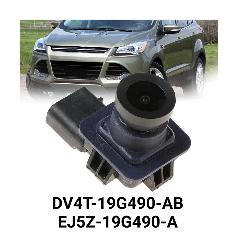 DV4T-19G490-AB EJ5Z-19G490-A สีดําใหม่ด้านหลังสํารองที่จอดรถกล้อง HD สําหรับ Ford Escape 2013-2017 D