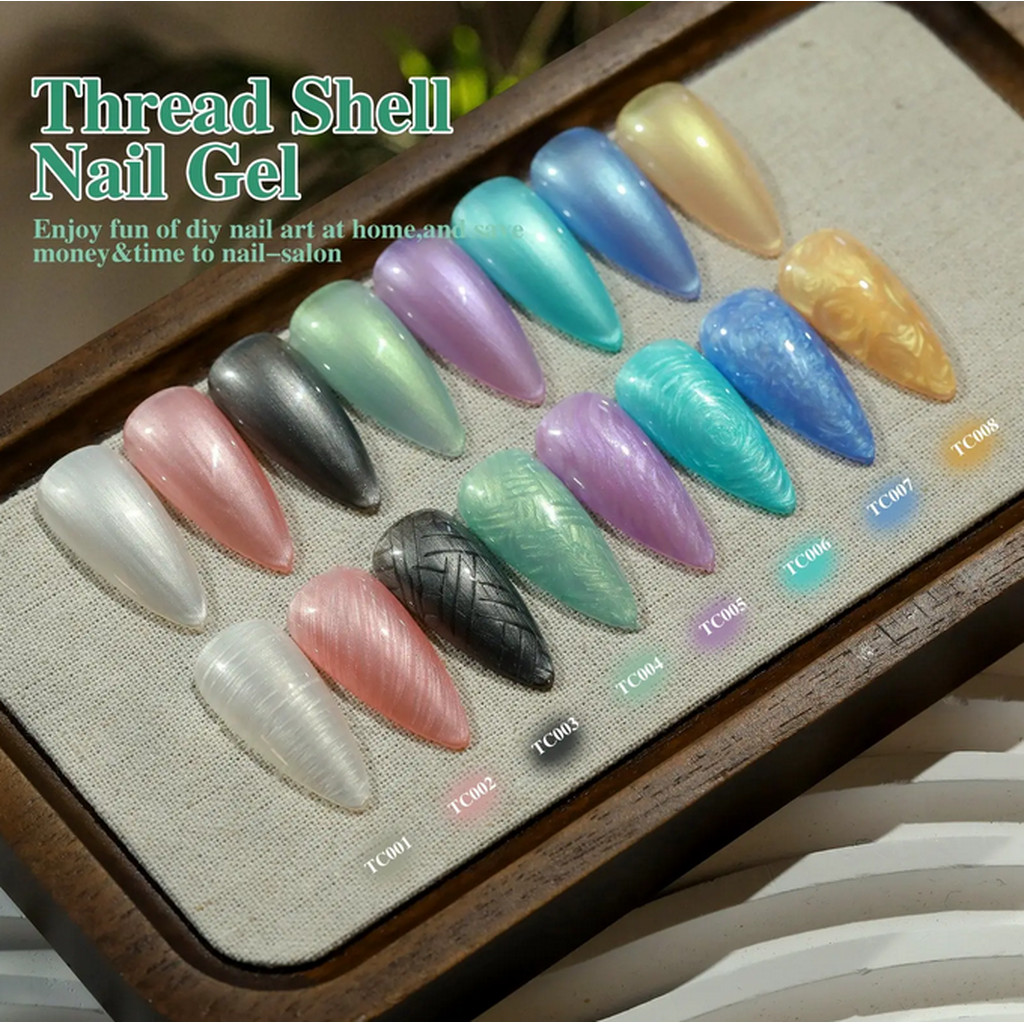 ( เจลเปลือกหอย ) สีเจลทาเล็บ Misscheering THREAD SHELL สำหรับทำลายเล็บเปลือกหอย - รูปที่ 2