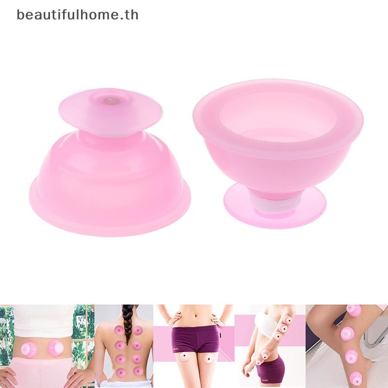 # Beautifulhome.th # Massage Cupping Cups Device Anti-cellulite Safety Health Vacuum Silicone ~