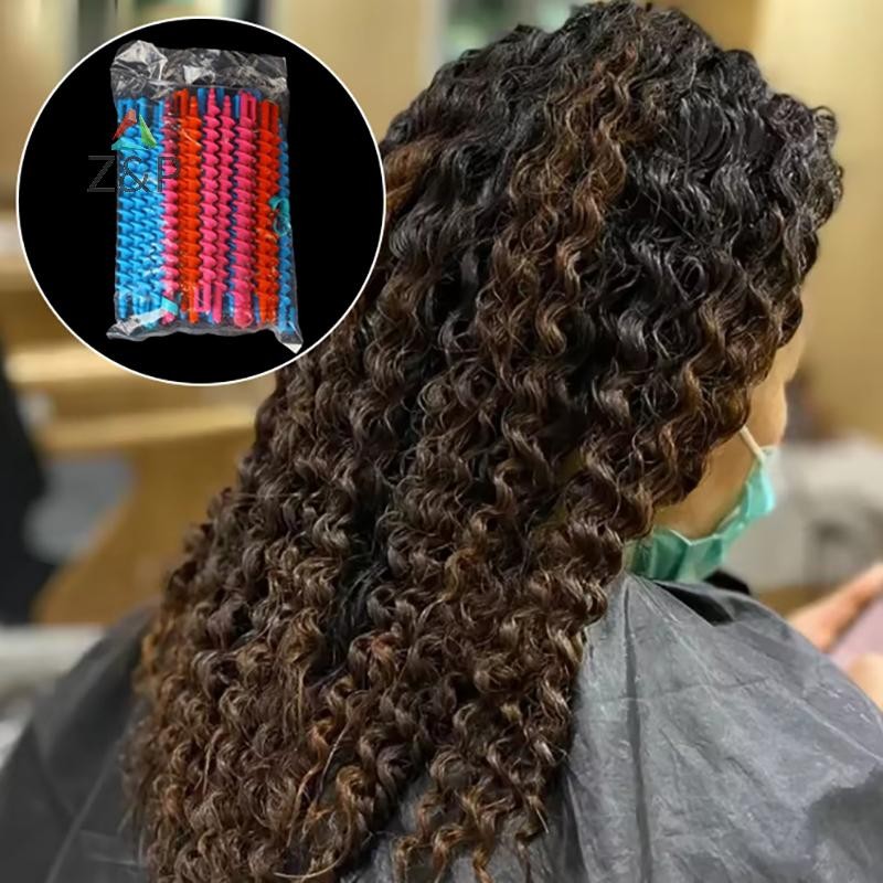 Z&P พลาสติกเกลียว Perm Stick Heatless Hair Curler ผู้หญิง Curls Heatless Curls เย็นดัดบาร์ตัดผมเครื่องมือจัดแต่งทรงผม COD