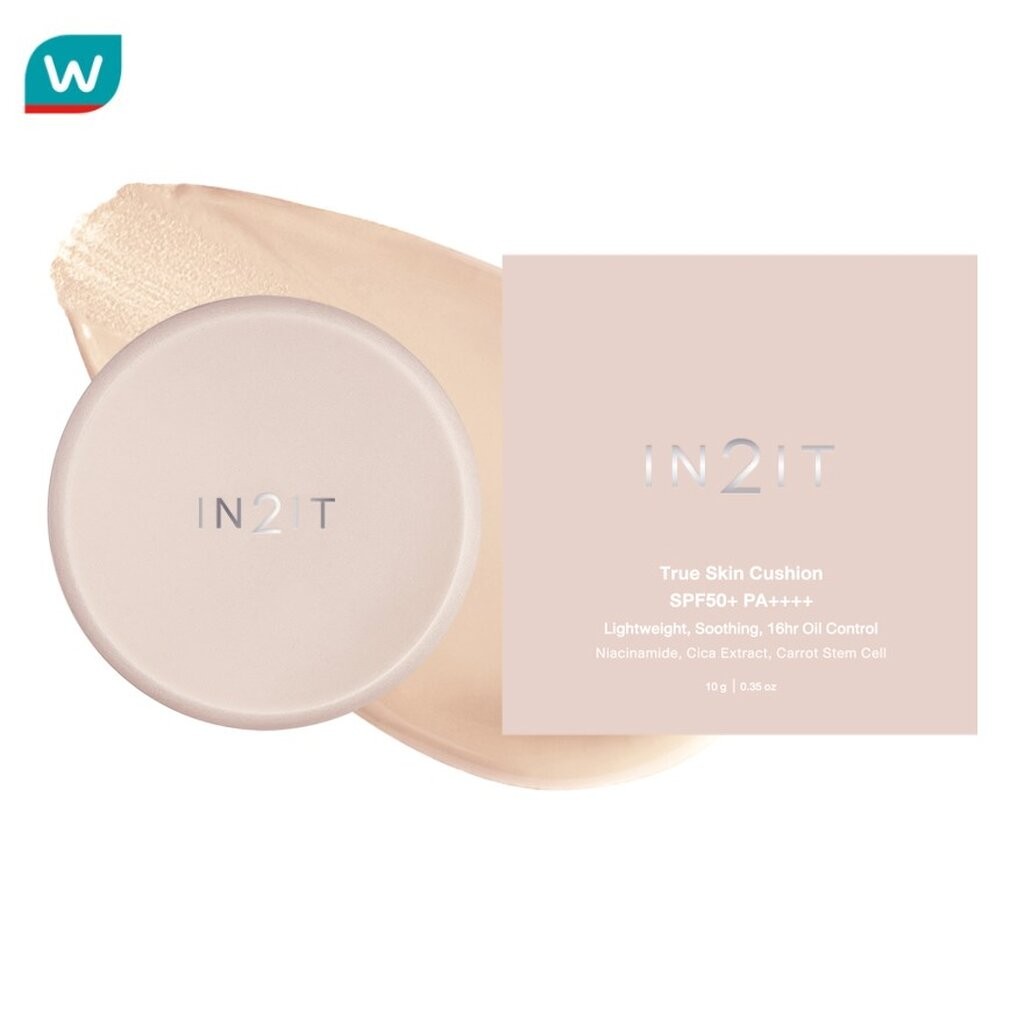 In2It อินทูอิท ทรู สกิน คุชชั่น SPF50+ PA++++ 10ก. 1N นิวทรัล เบจ