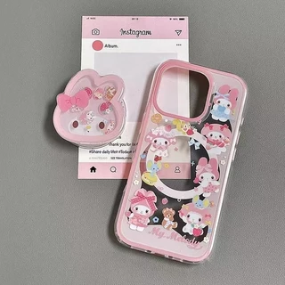 ฝาครอบโทรศัพท์ซิลิโคนดูดแม่เหล็ก Melody สำหรับ iPhone XSMax/XR ขนาด 16/15/14/13
