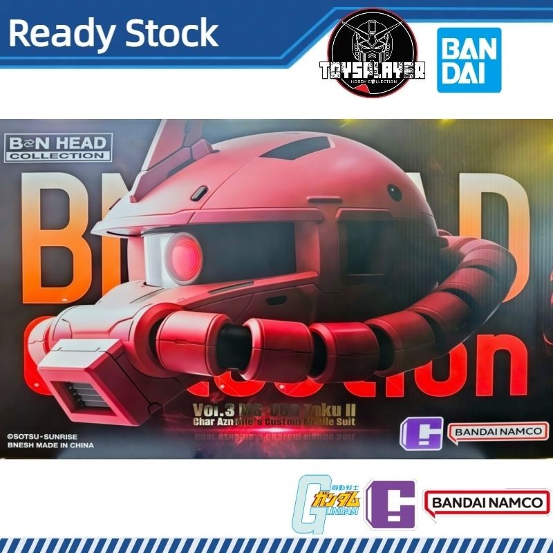 Bandai X BN Head Collection Vol.3 MS-06S ZAKU II Head Sculpt