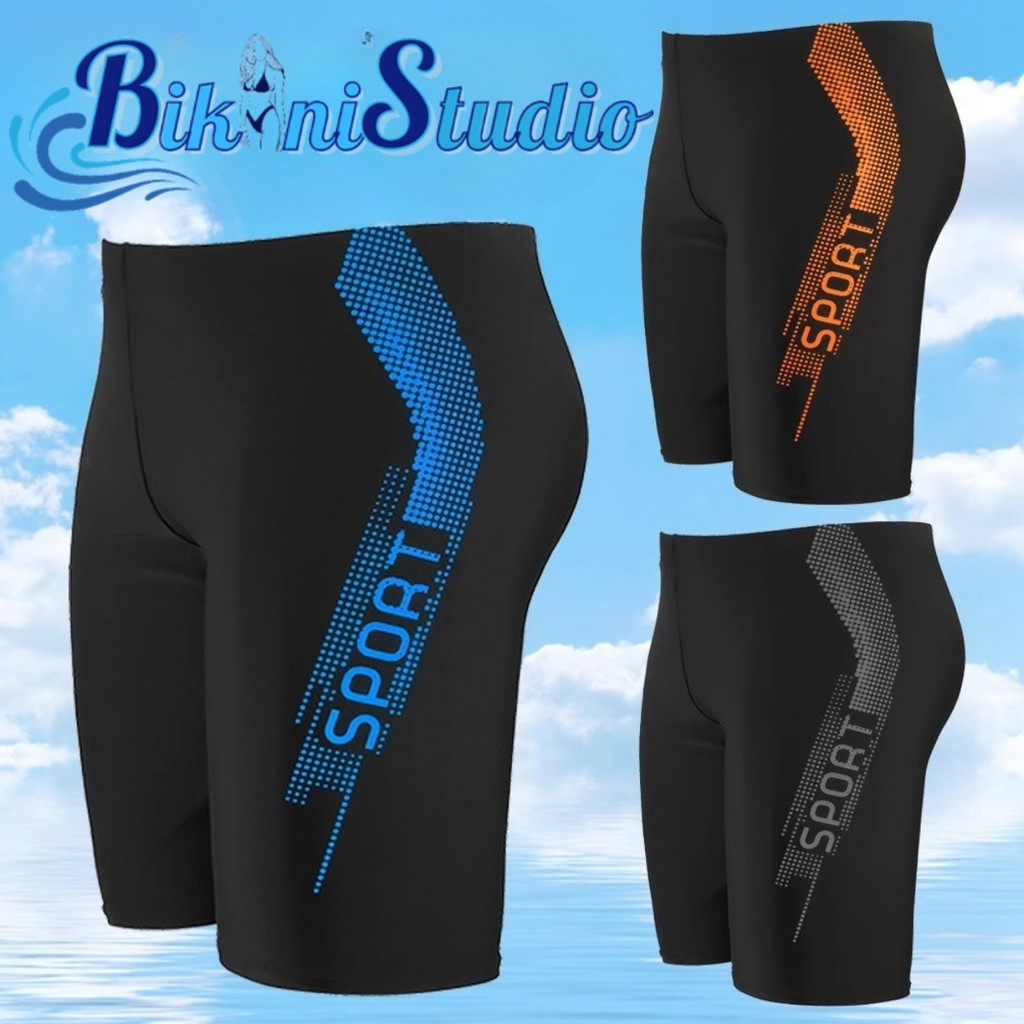 Bikini Studio กางเกงขาสั้นว่ายน้ำ กางเกงกีฬาชาย ส่งเร็วทันใจ 🍫 XL-3XL ระบายอากาศได้ดี มีเชือกมัดได้ แห้งเร็ว BK-537