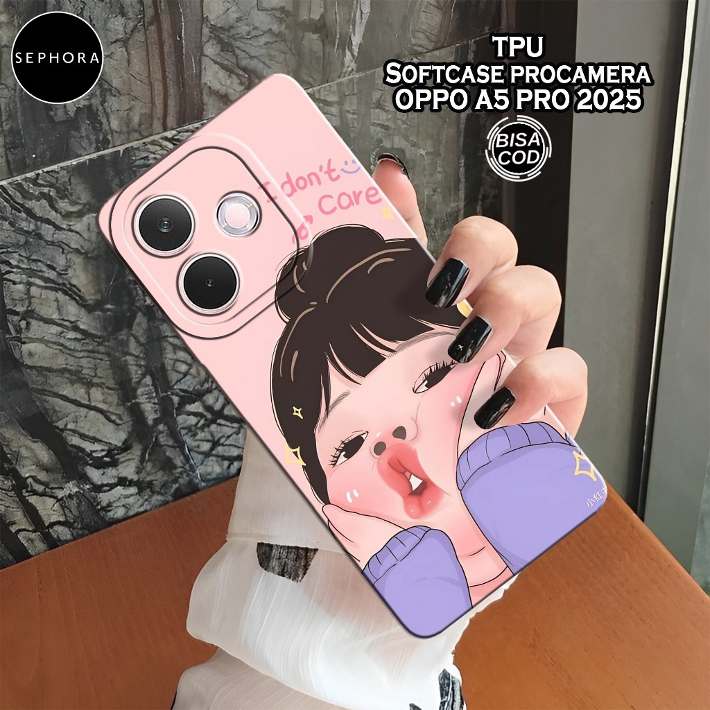 เคส OPPO A5 PRO 4G/5G 2025 ล่าสุด - เคสแฟชั่นสาวอ้วน - เคส OPPO A5 PRO 4G/5G Softcase - เคสกล้อง Pro
