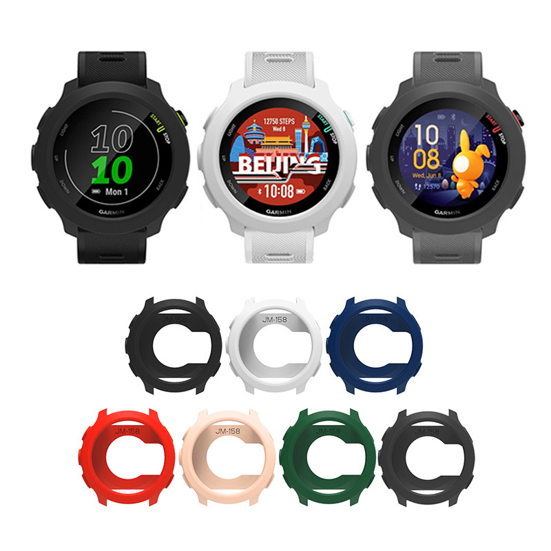 เคสซิลิโคนนุ่มเปลือกน้ําหนักเบาสําหรับ Garmin Forerunner 55 158