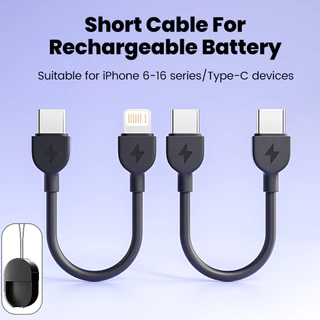PD 20W Fast Charging ประเภท C ถึง Type C สําหรับโทรศัพท์มือถือ Power Bank 16 ซม.สั้น Key Chain PD Charger ลวด