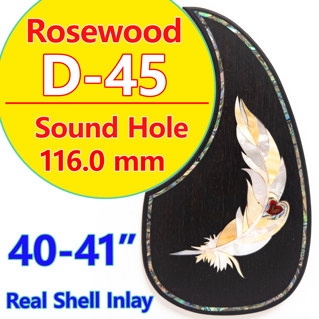 Martin D45 Rosewood Pickguard Real Abalone Inlay อุปกรณ์กีตาร์