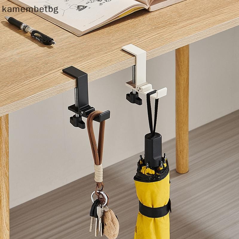 Kamembetbg ปรับโต๊ะ Edge Hook ชุดหูฟังสําหรับเล่นเกมที่แขวนกระเป๋าเป้สะพายหลังนักเรียน Hook Punch TH