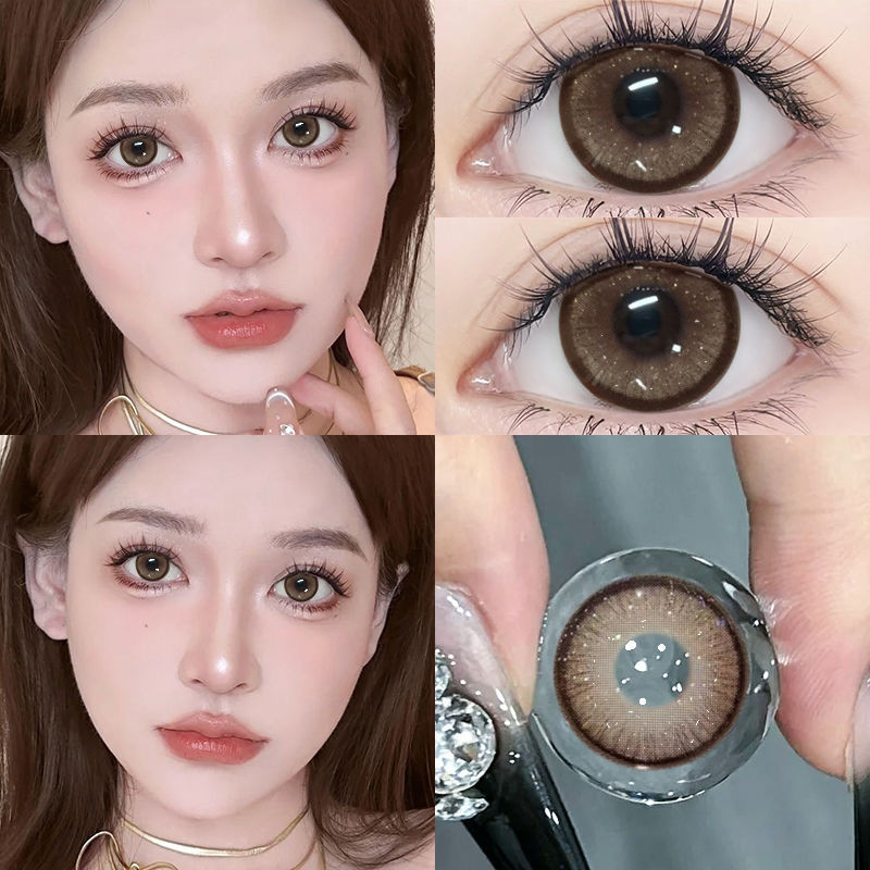 ซื้อ 1 คู่ 1 คู่คอนแทคเลนส์สําหรับครึ่งปีถึง th counter1 characterBeauty半年蓝色大直刀精眼镜适合NEOCOULER6.